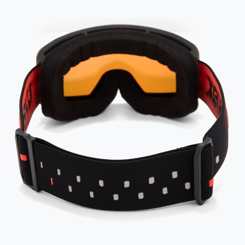 Детски предпазни ски очила UVEX Pwdr FM black matt/mirror red orange clear 3