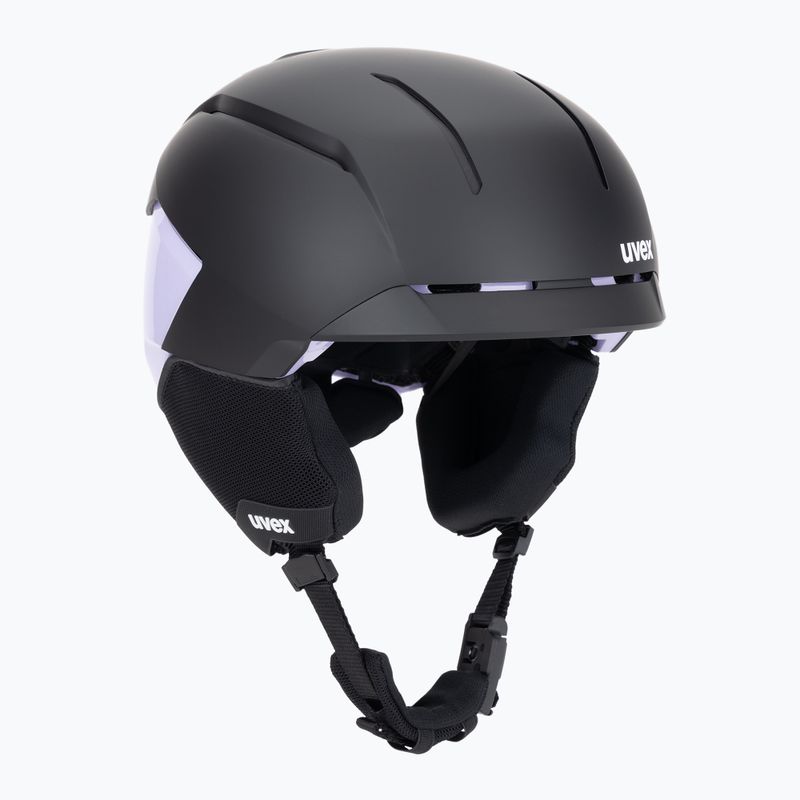 Ски каска UVEX Levitate MIPS black/lavender matt