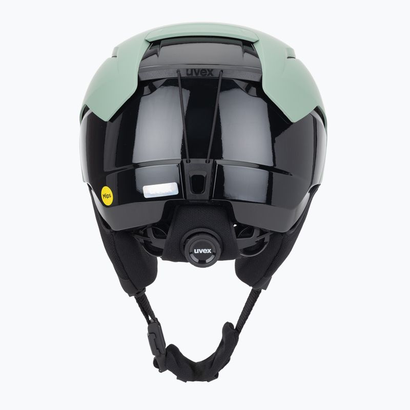 Ски каска UVEX Levitate MIPS oxid green/black matt 4