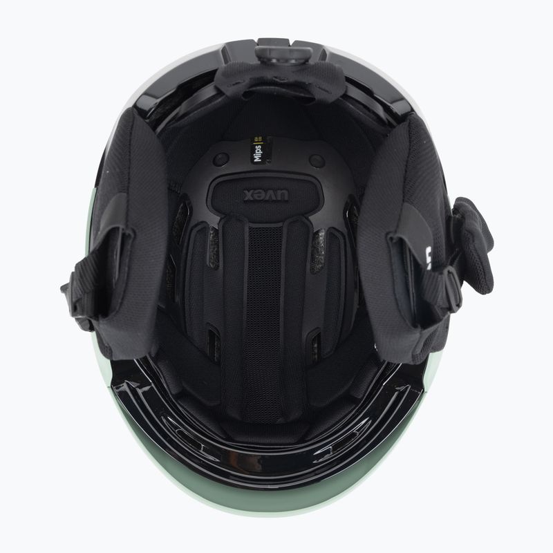 Ски каска UVEX Levitate MIPS oxid green/black matt 5