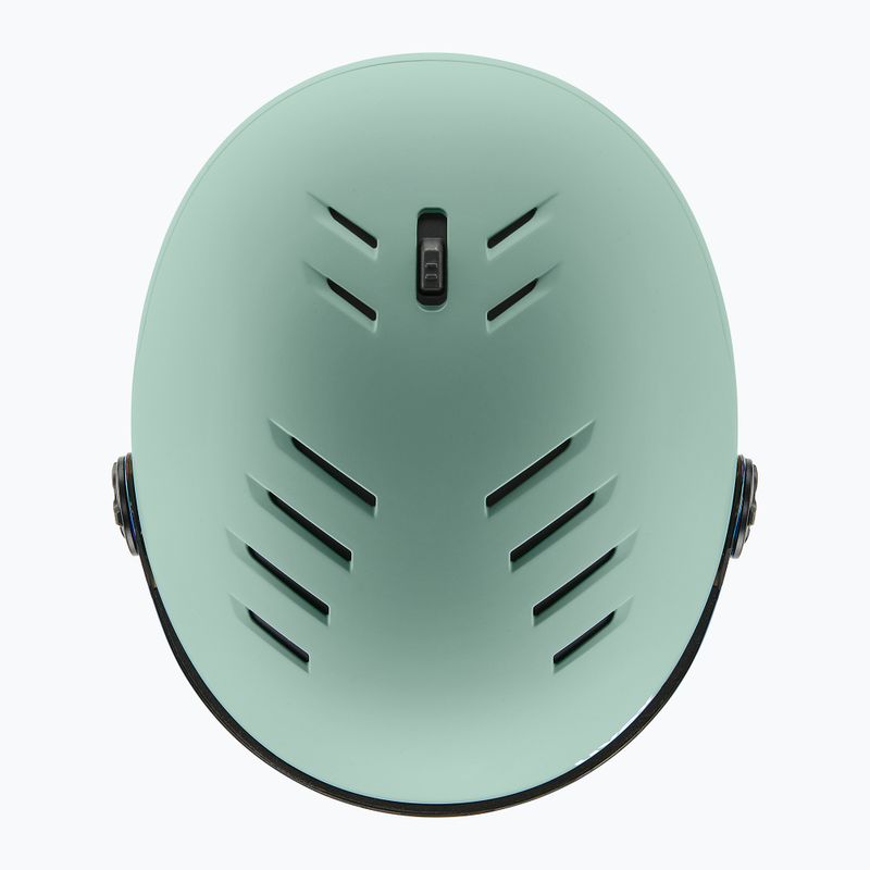 Ски каска UVEX Wanted Visor oxid green matt/mirror gold/smoke 3