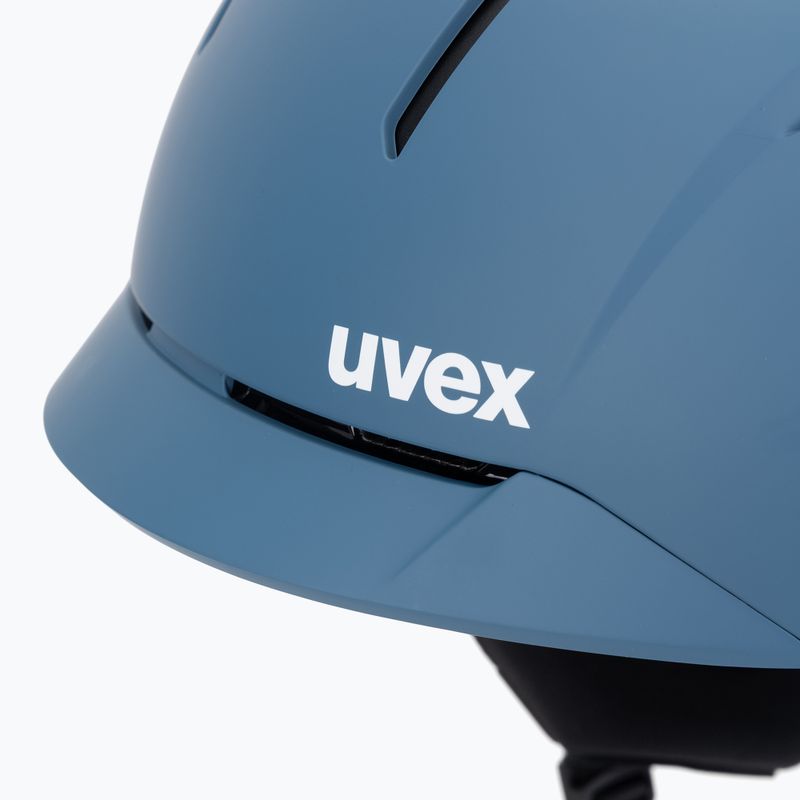 Ски каска UVEX Levitate MIPS stone blue/black matt 8