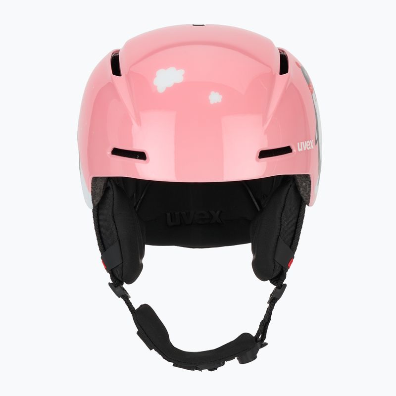 Детска ски каска UVEX Viti Set + очила Speedy Pro pink penguin/lasergold lite 2