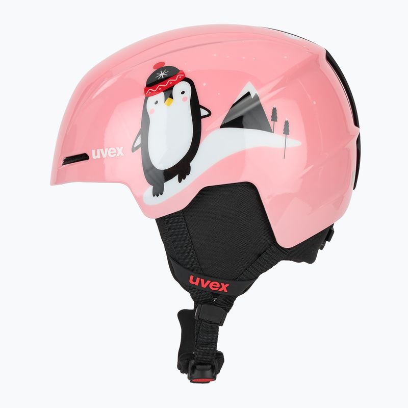 Детска ски каска UVEX Viti Set + очила Speedy Pro pink penguin/lasergold lite 3