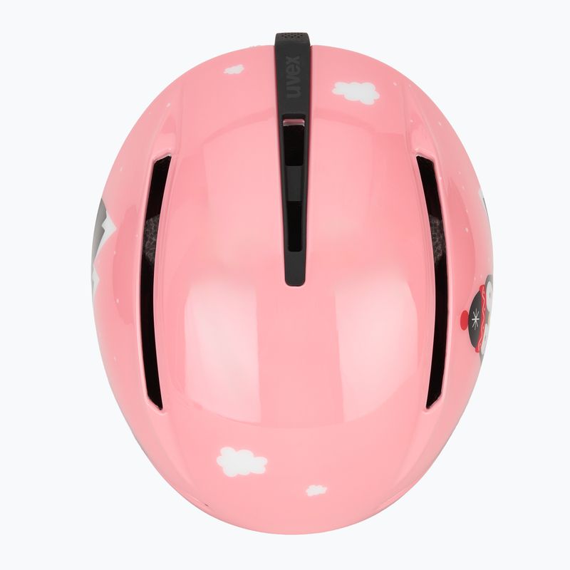 Детска ски каска UVEX Viti Set + очила Speedy Pro pink penguin/lasergold lite 6