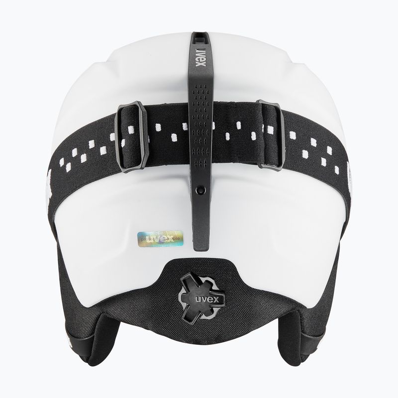 Детска скиорска каска UVEX Viti Set + очила Speedy Pro white matt/mirror silver/green/clear 12