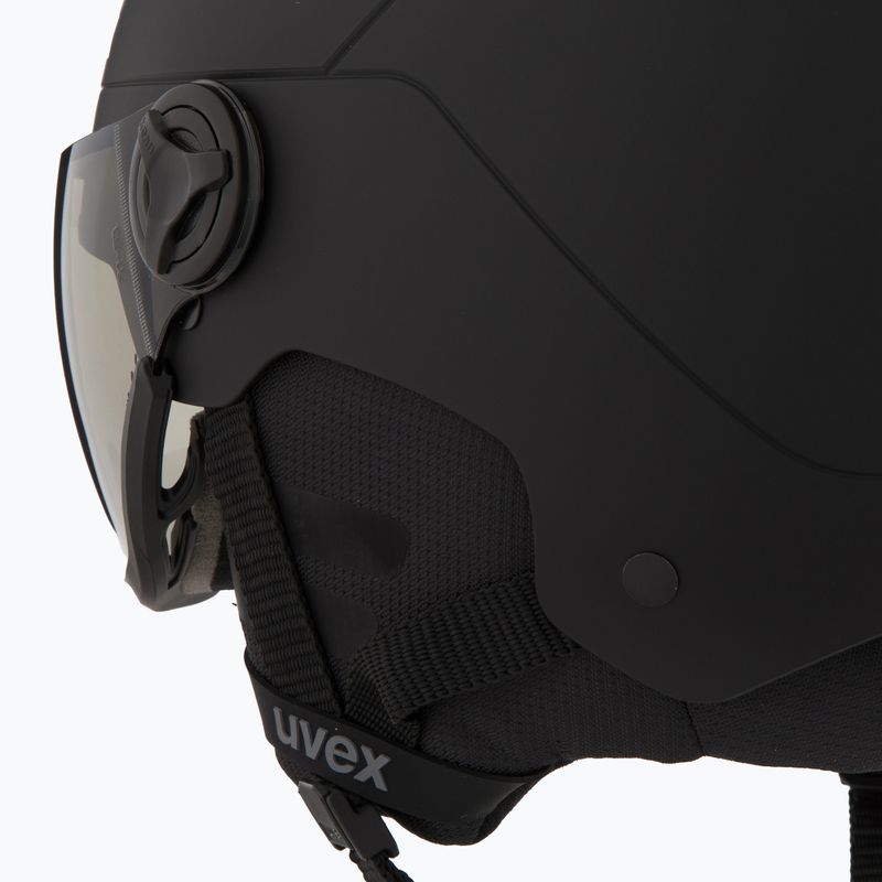 Ски каска UVEX Wanted Visor Pro V black matt 8