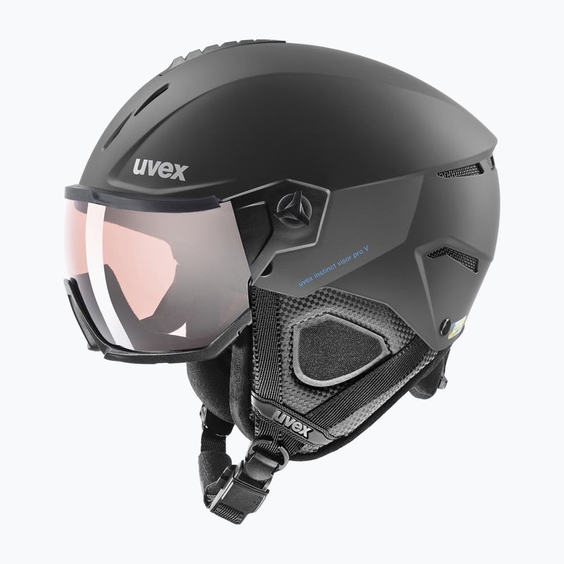 Ски каска UVEX Wanted Visor Pro V black matt