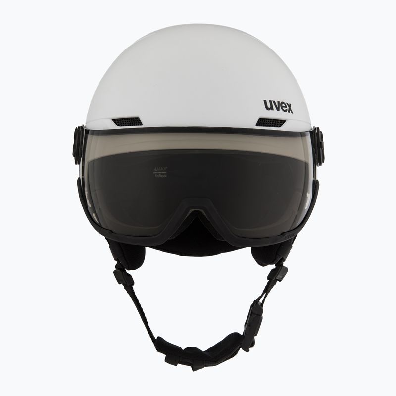 Ски каска UVEX Wanted Visor Pro V white matt 2