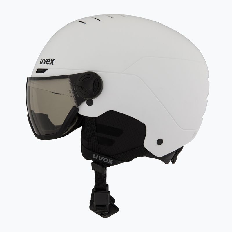 Ски каска UVEX Wanted Visor Pro V white matt 3
