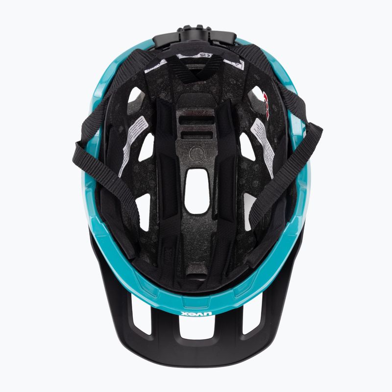 UVEX каска за велосипед React black/teal matt 5