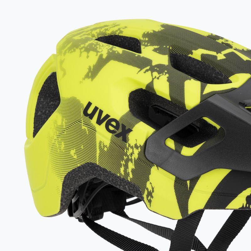 Детска каска за велосипед UVEX React MIPS Jr lime/black 7