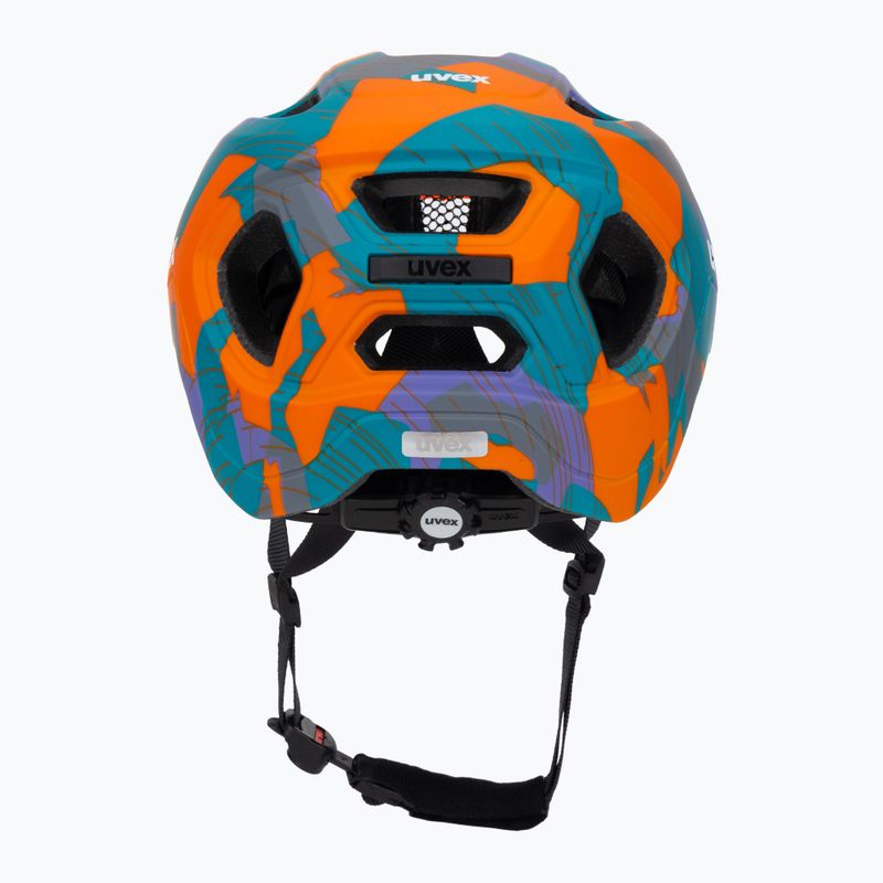 Детска велосипедна каска UVEX React Jr papaya camo matt 4
