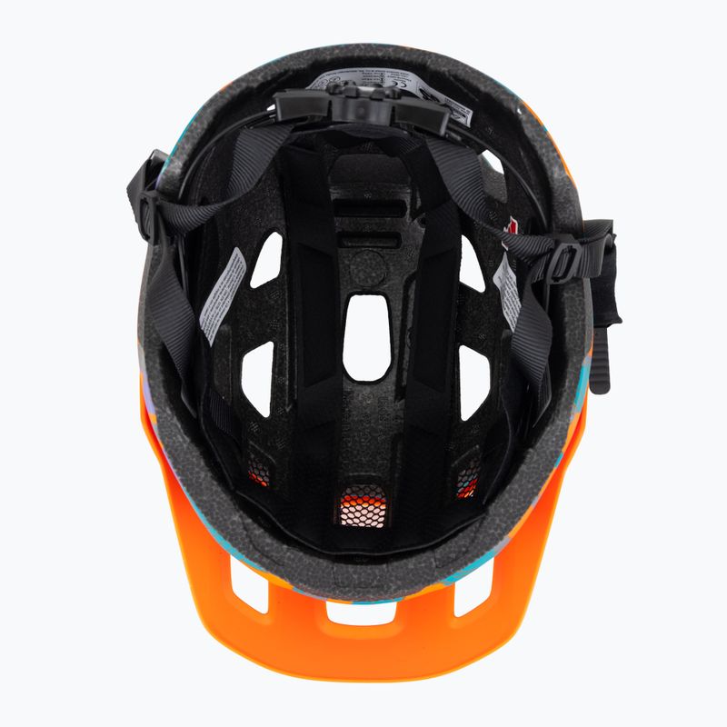 Детска велосипедна каска UVEX React Jr papaya camo matt 5