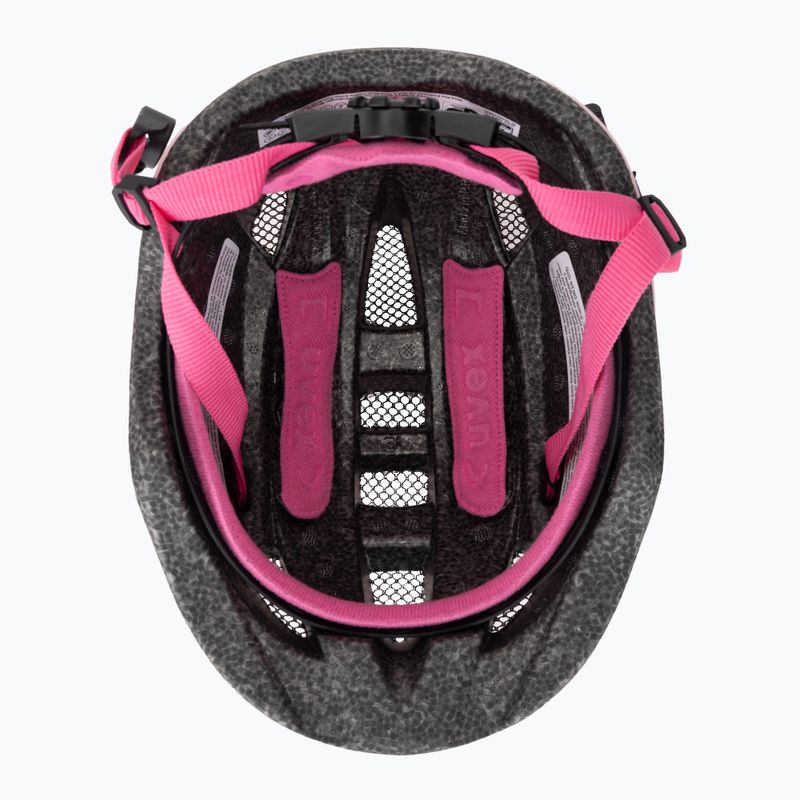 Детска каска за велосипед UVEX Kid 2 CC розов еднорог матов 5
