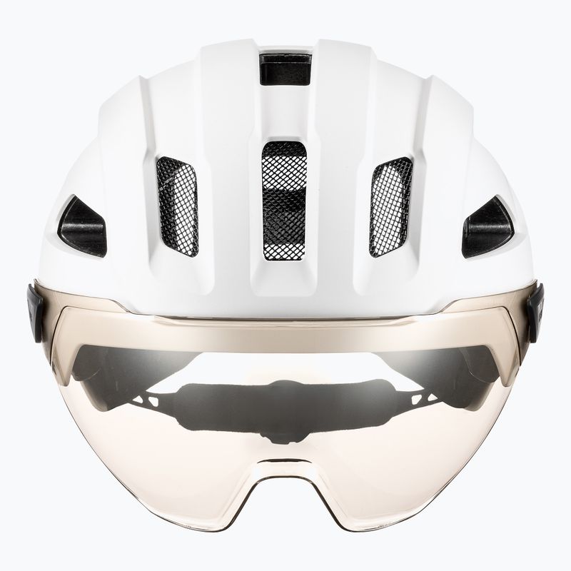 Велосипедна каска UVEX Stride Visor white matt/litemirror silver 2
