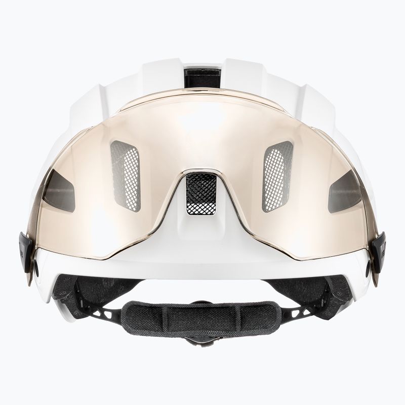 Велосипедна каска UVEX Stride Visor white matt/litemirror silver 3