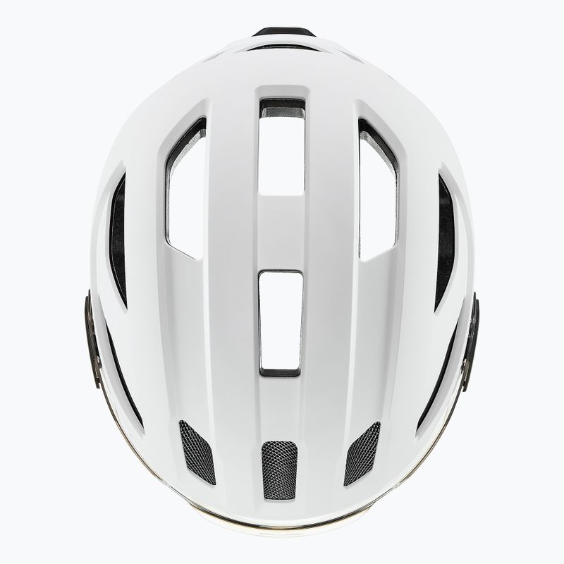 Велосипедна каска UVEX Stride Visor white matt/litemirror silver 6