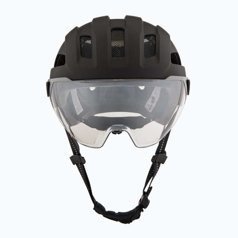 Велосипедна каска UVEX Stride Visor black matt/litemirror silver 2