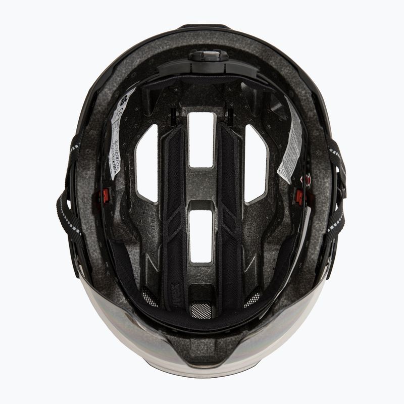 Велосипедна каска UVEX Stride Visor black matt/litemirror silver 5