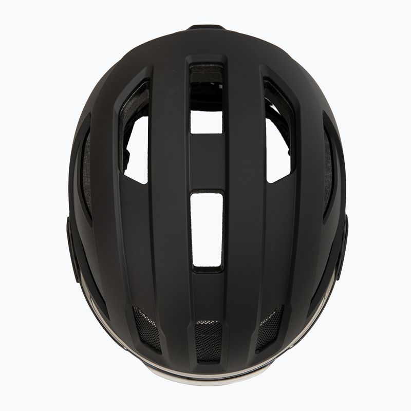 Велосипедна каска UVEX Stride Visor black matt/litemirror silver 6