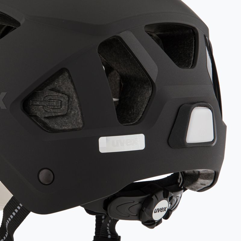 Велосипедна каска UVEX Stride Visor black matt/litemirror silver 7
