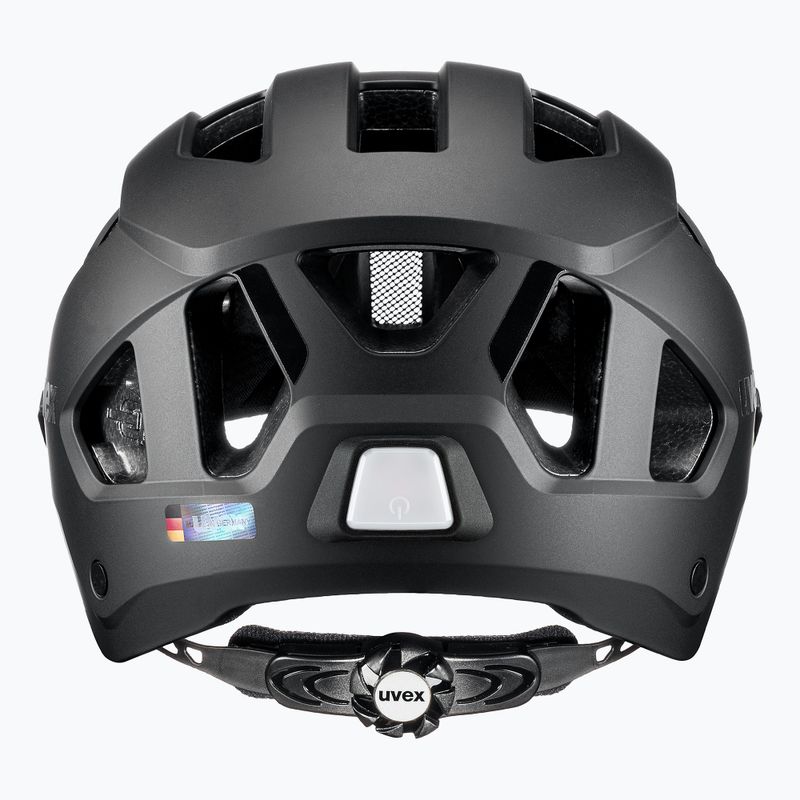 Велосипедна каска UVEX Stride Visor black matt/litemirror silver 4