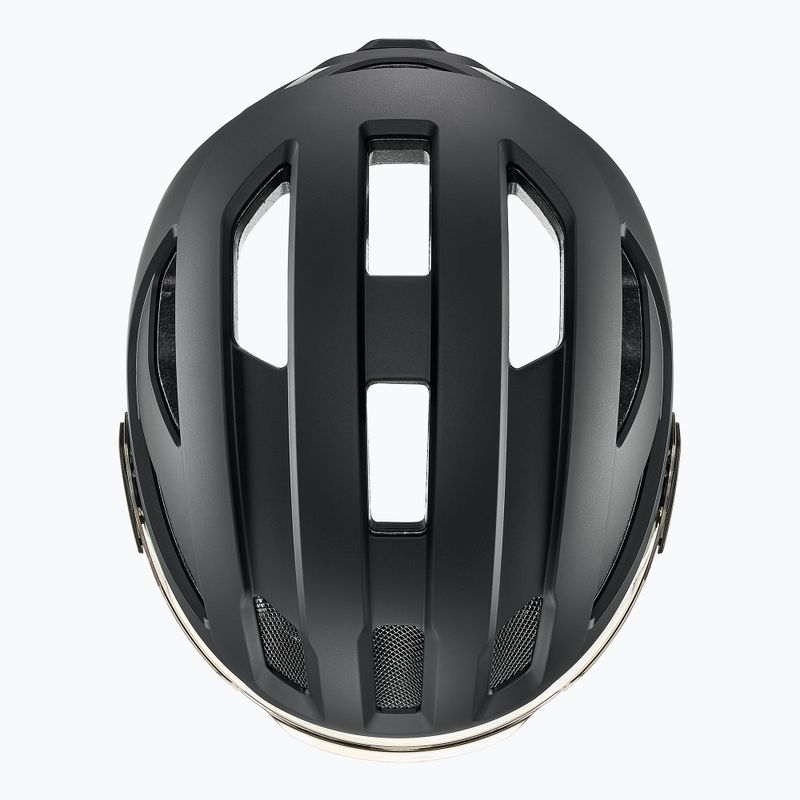 Велосипедна каска UVEX Stride Visor black matt/litemirror silver 6