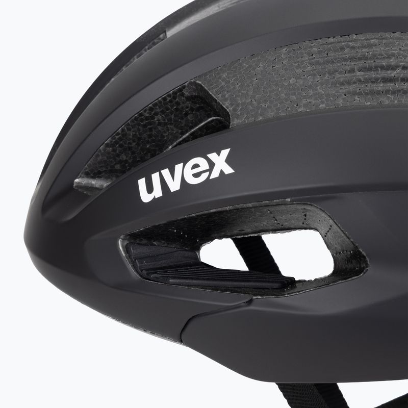Велосипедна каска UVEX Rise CC изцяло черна матова 7