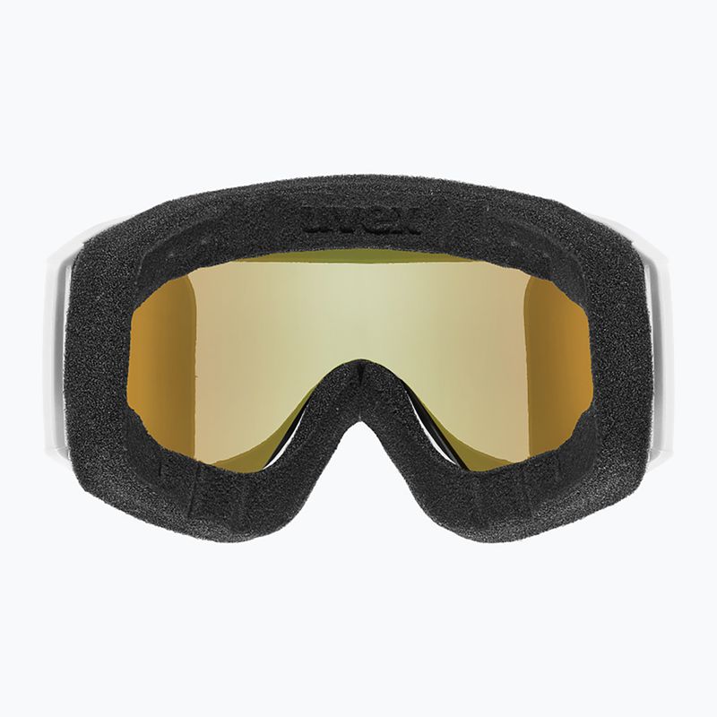 Скиорскa маска UVEX Blast FM S2 white matt/mirror green 3