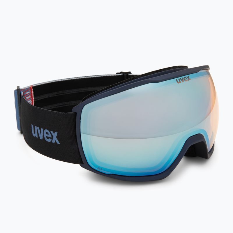 Скиорска маска UVEX Victorious FM dust blue matt/mirror sapphire