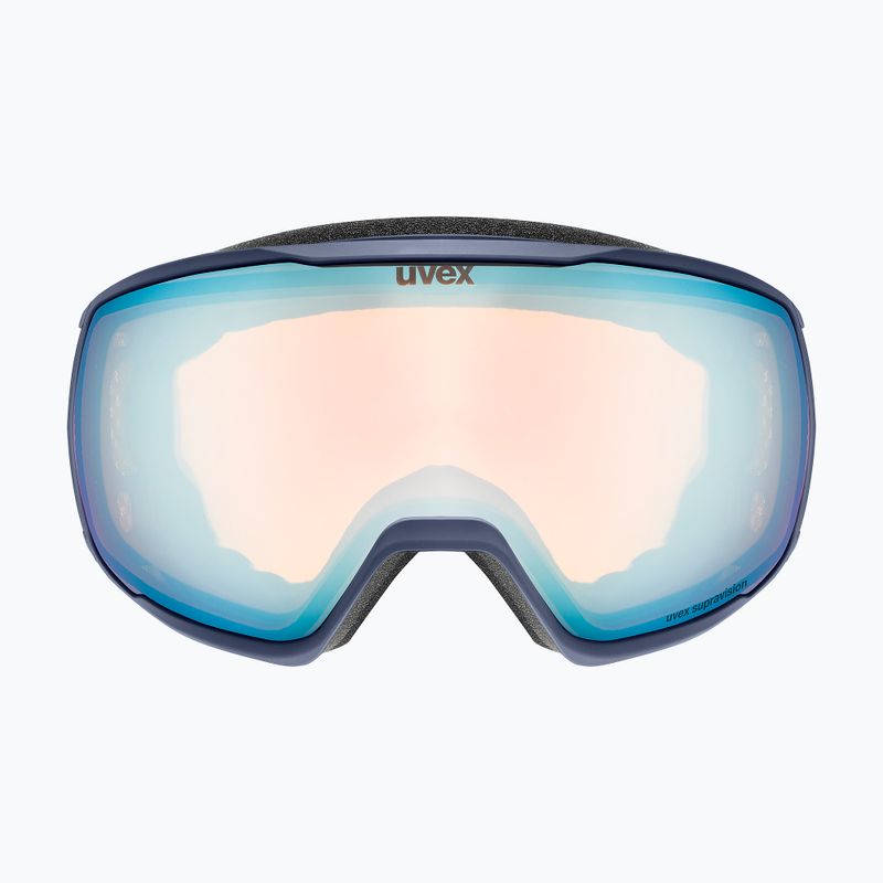 Скиорска маска UVEX Victorious FM dust blue matt/mirror sapphire 6