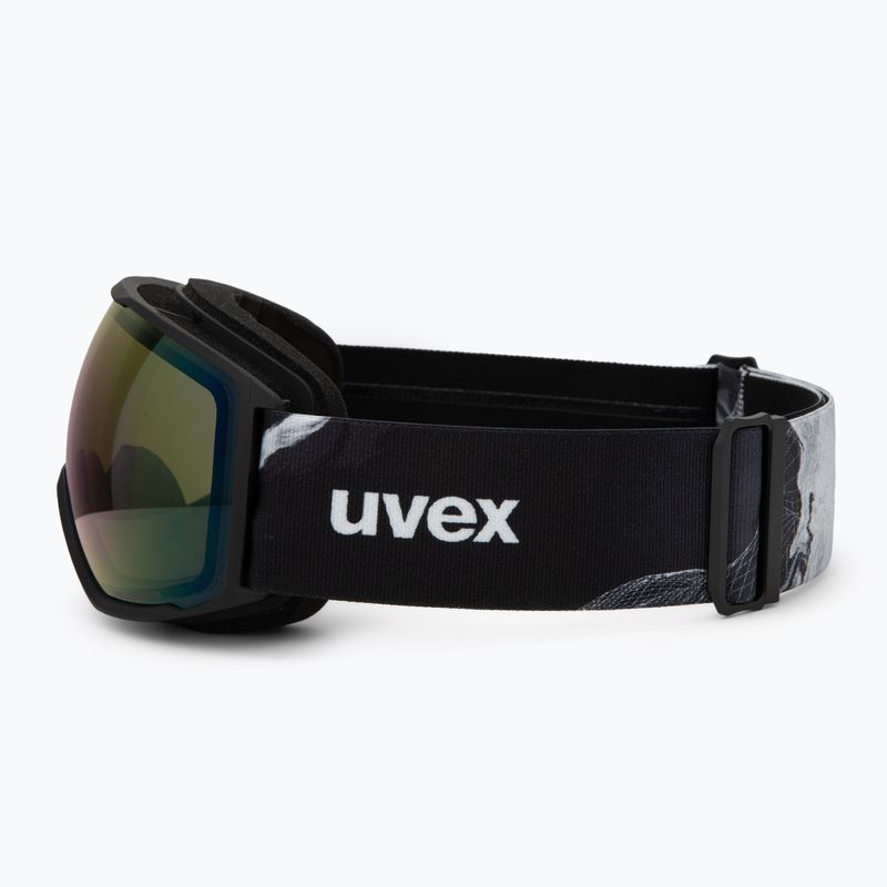 Скиорска маска UVEX Victorious FM black matt/mirror blue 4
