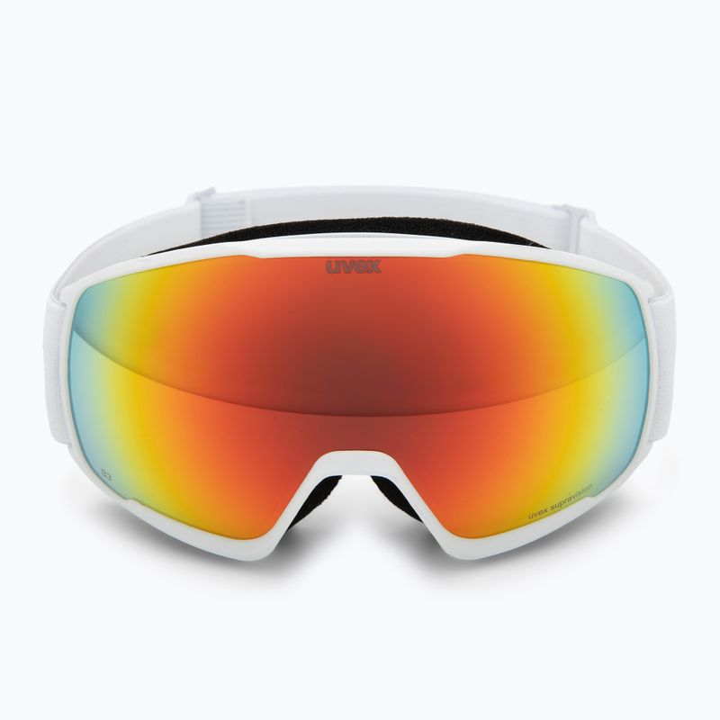 Скиорска маска UVEX Victorious S FM white matt/mirror orange 2