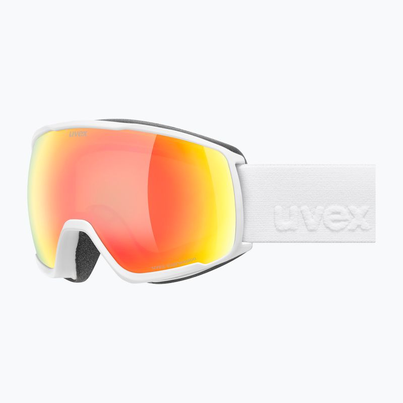 Скиорска маска UVEX Victorious S FM white matt/mirror orange 5