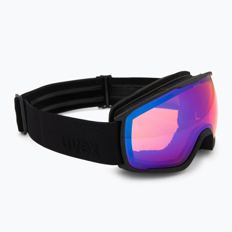 Скиорска маска UVEX Victorious S FM black matt/mirror blue