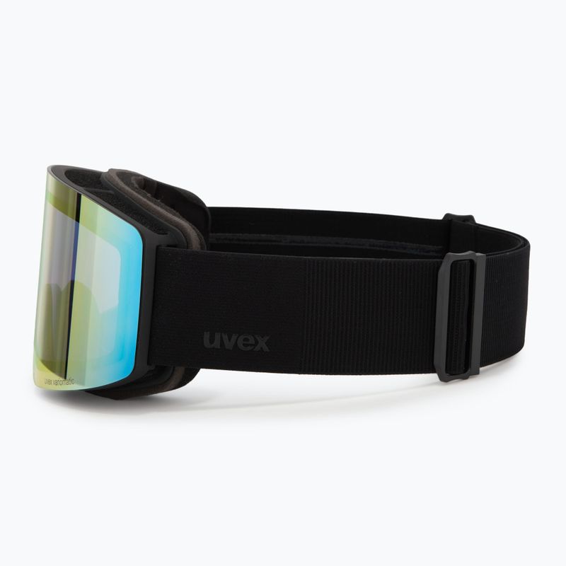 Скиорска маска UVEX Provoqe V black matt/vario rainbow mirror 4