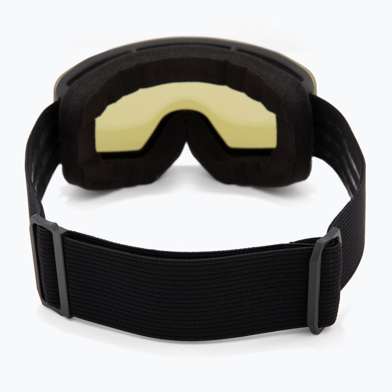 Детски скиорски очила UVEX Pwdr FM black matt/mirror ruby/green/clear 3