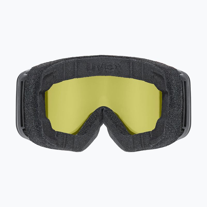 Детски скиорски очила UVEX Pwdr FM black matt/mirror ruby/green/clear 3