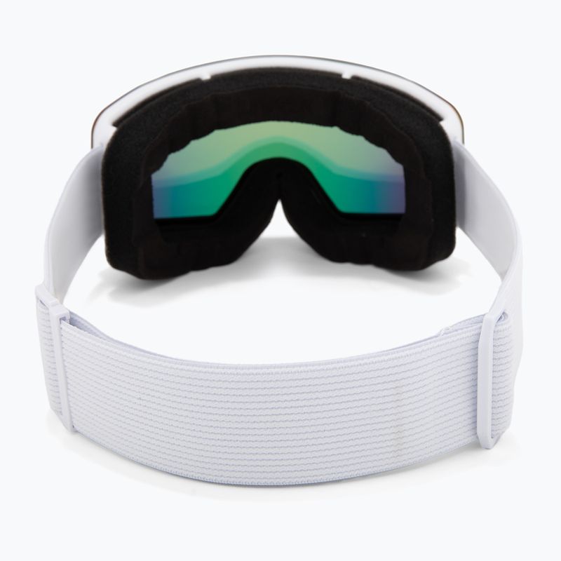 Детски скиорски очила UVEX Pwdr FM white matt/mirror rainbow/green/clear 3