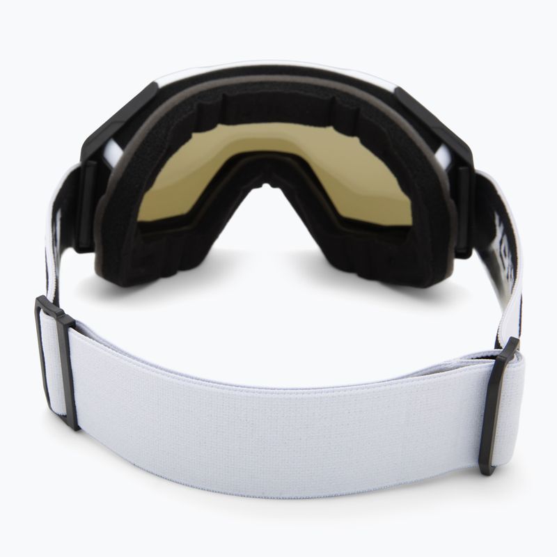 Скиорски очила UVEX Gravity FM white matt/mirror silver/green/clear 3