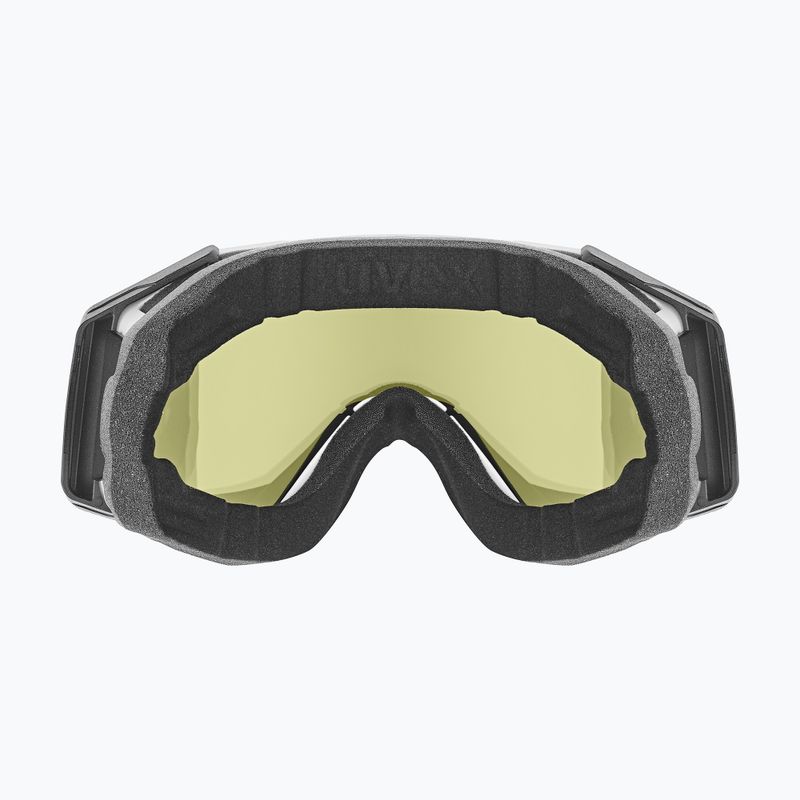 Скиорски очила UVEX Gravity FM white matt/mirror silver/green/clear 3