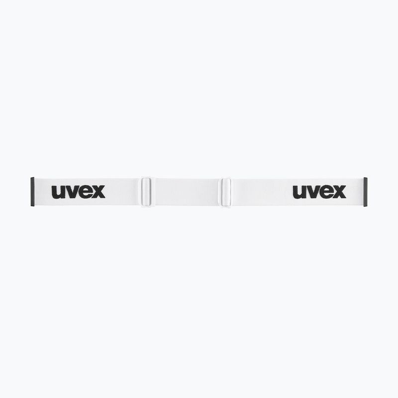 Скиорски очила UVEX Gravity FM white matt/mirror silver/green/clear 4