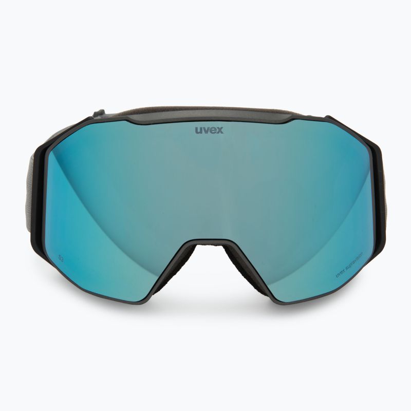 Скиорски очила UVEX Gravity FM rhino matt/mirror ice/green/clear 2