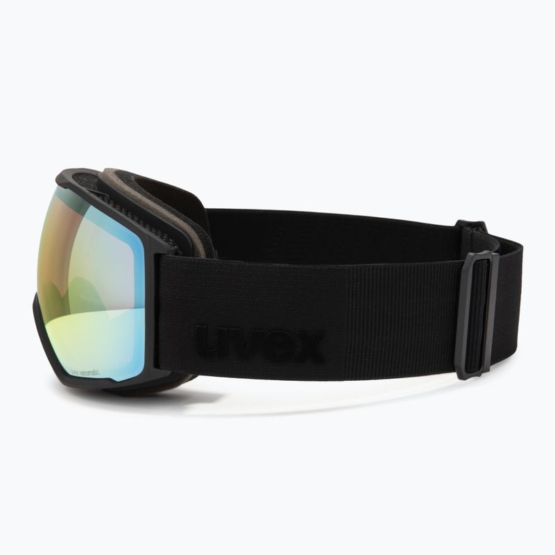 Скиорска маска UVEX Victorious V black matt/vario rainbow mirror 4