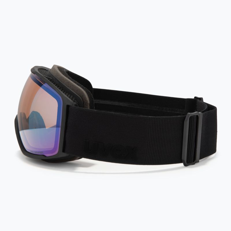 Скиорска маска UVEX Victorious V black matt/vario green mirror 4