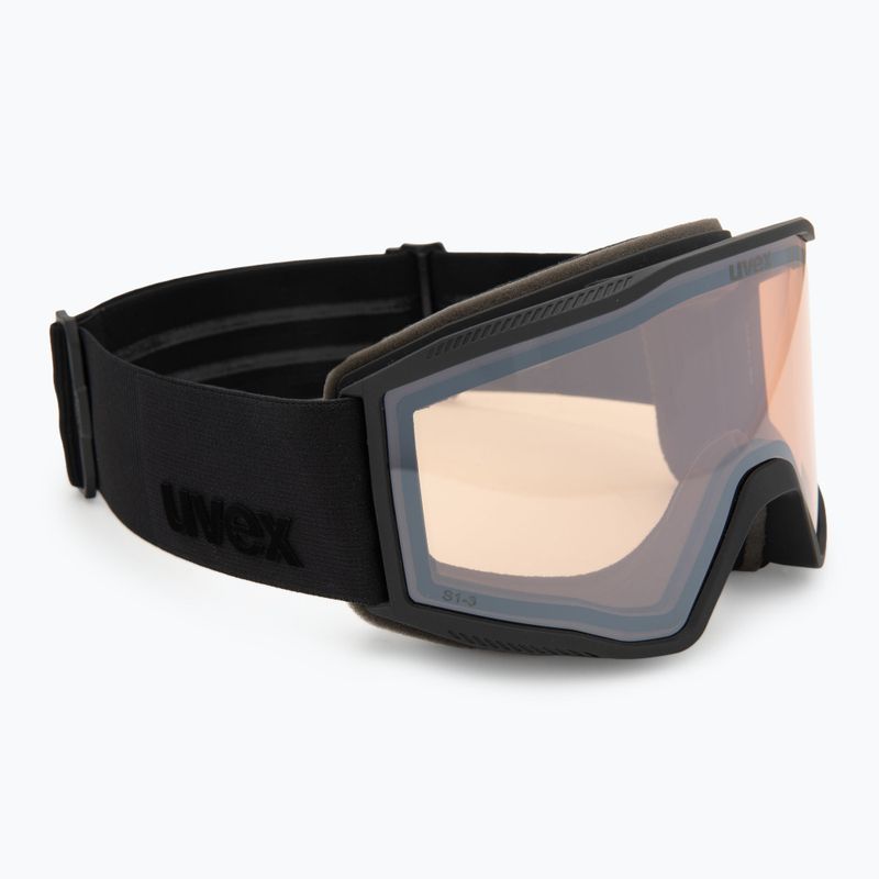 Скиорска маска Uvex Blast V black matt/vario silver mirror