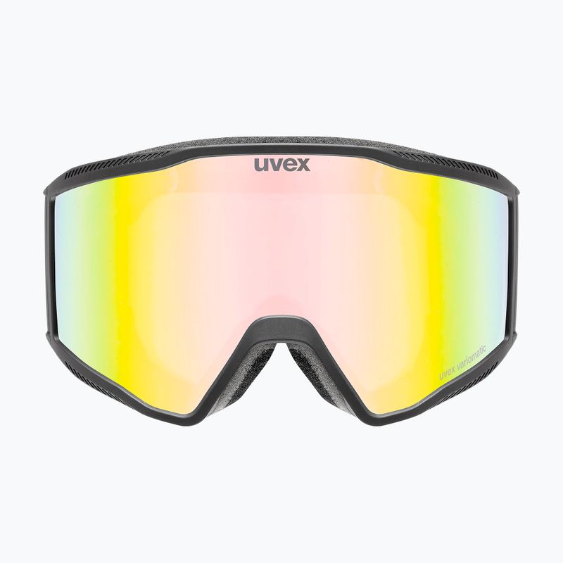 Скиорска маска Uvex Blast V black matt/vario rainbow mirror 6