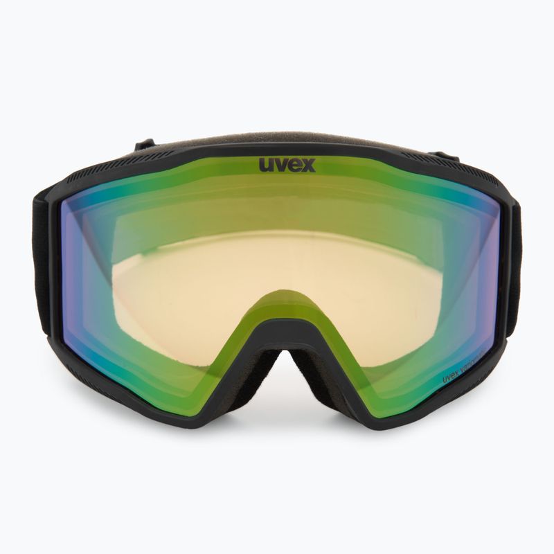 Скиорска маска Uvex Blast V black matt/vario green mirror 2