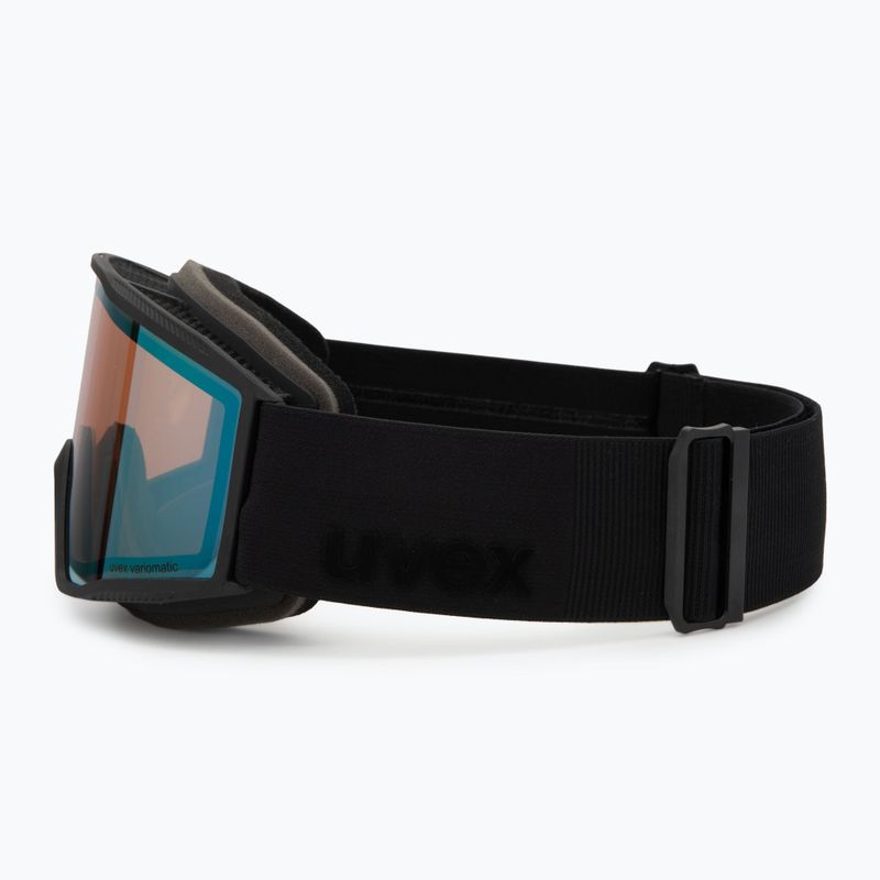 Скиорска маска Uvex Blast V black matt/vario green mirror 4